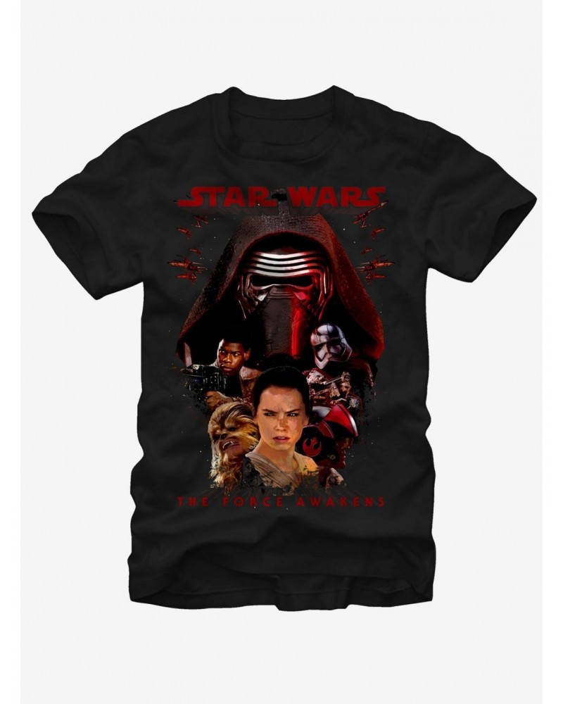 Star Wars Episode VII Kylo Ren and Rey T-Shirt $7.77 T-Shirts