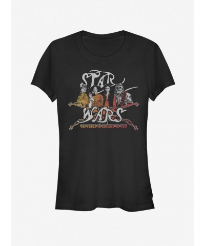 Star Wars Vintage Rock Star Wars Girls T-Shirt $6.31 T-Shirts