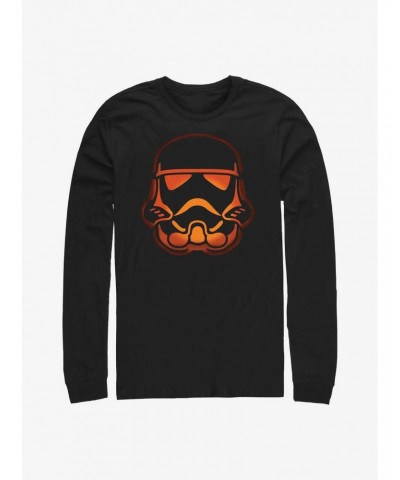 Star Wars Stormtrooper Pumpkin Long-Sleeve T-Shirt $10.53 T-Shirts