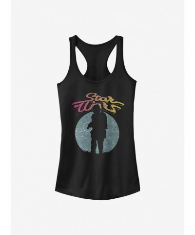 Star Wars Boba Fett Silhouette Girls Tank $9.36 Tanks