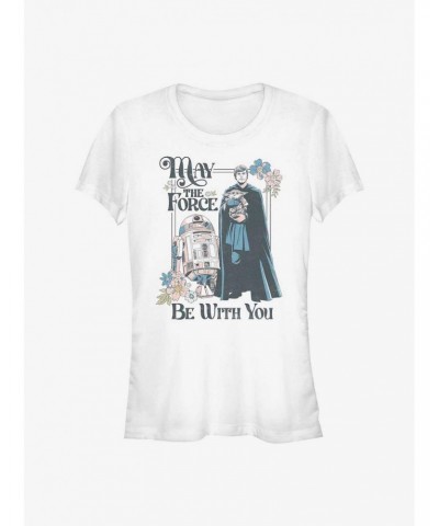 Star Wars The Mandalorian May The Force Be With You Girls T-Shirt $5.34 T-Shirts