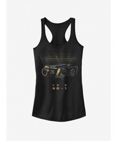 Star Wars Jedi: Fallen Order BD-1 Gold Girls Tank $9.56 Tanks