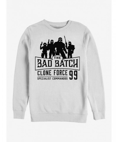 Star Wars The Clone Wars Bad Batch Emblem Crew Sweatshirt $10.33 Sweatshirts