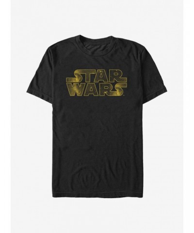 Star Wars Golden Space Logo T-Shirt $6.37 T-Shirts