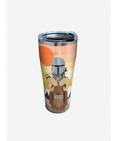 Star Wars The Mandalorian Geo Pop GRP 30oz Stainless Steel Tumbler With Lid $17.96 Tumblers