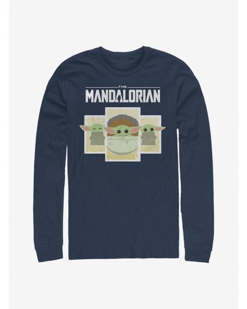 Star Wars The Mandalorian The Child Boxes Long-Sleeve T-Shirt $11.58 T-Shirts