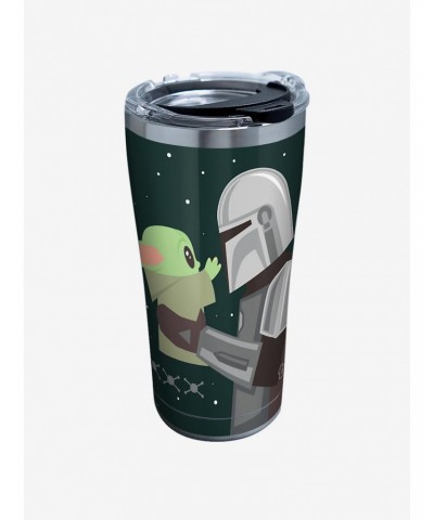 Star Wars The Mandalorian Geo Pop Moment 20oz Stainless Steel Tumbler With Lid $12.22 Tumblers