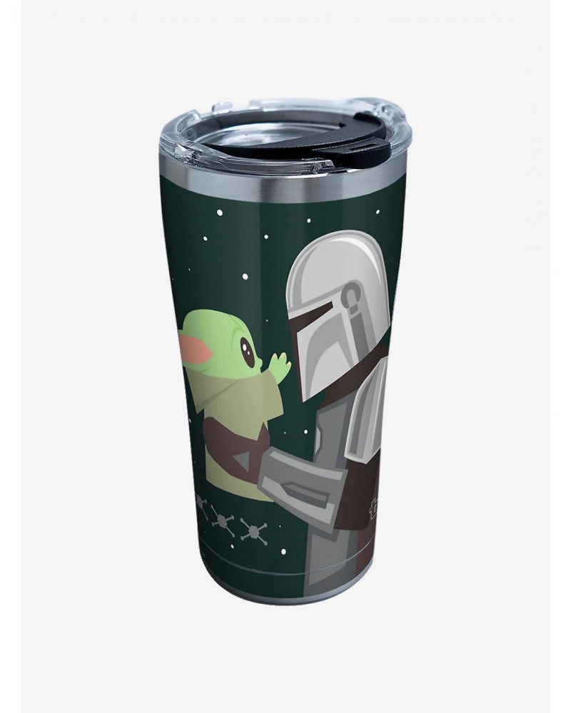 Star Wars The Mandalorian Geo Pop Moment 20oz Stainless Steel Tumbler With Lid $12.22 Tumblers