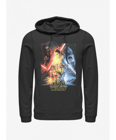 Star Wars Episode VII The Force Awakens Cool Poster Hoodie $17.24 Hoodies