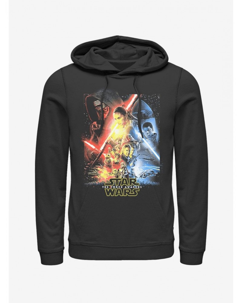 Star Wars Episode VII The Force Awakens Cool Poster Hoodie $17.24 Hoodies