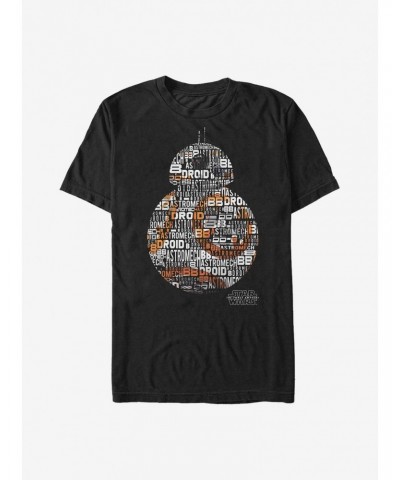 Star Wars: The Force Awakens BB-8 Words T-Shirt $5.75 T-Shirts