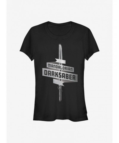 Star Wars The Mandalorian Darksaber Girls T-Shirt $6.63 T-Shirts