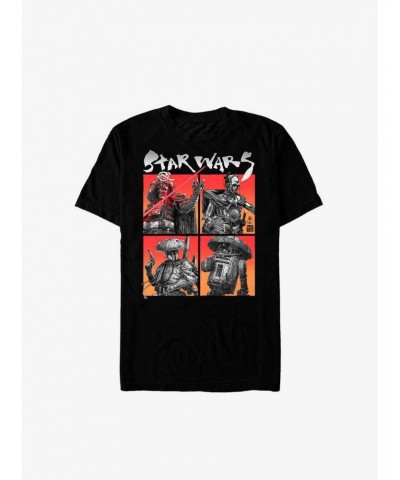 Star Wars: Visions Four Corner Panels T-Shirt $6.83 T-Shirts