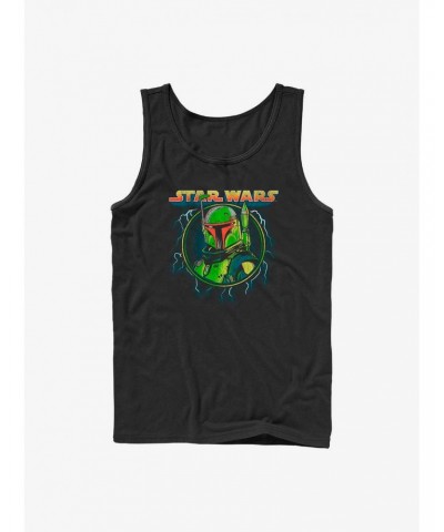 Star Wars The Mandalorian Boba Badge Tank $7.77 Tanks