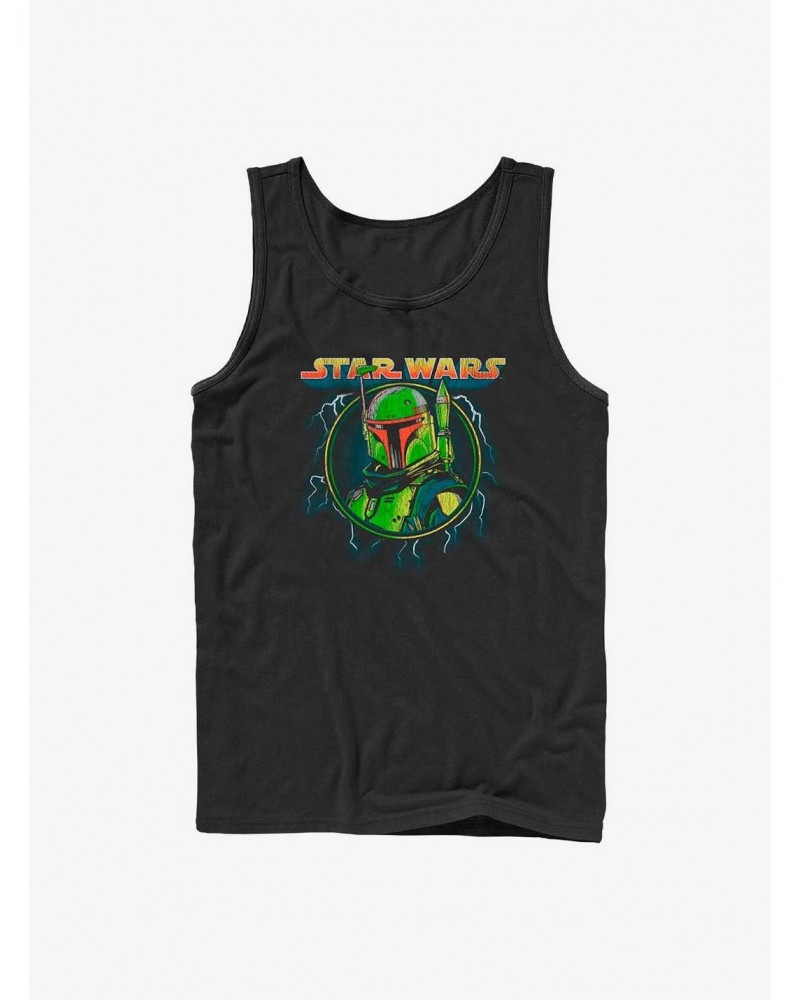 Star Wars The Mandalorian Boba Badge Tank $7.77 Tanks