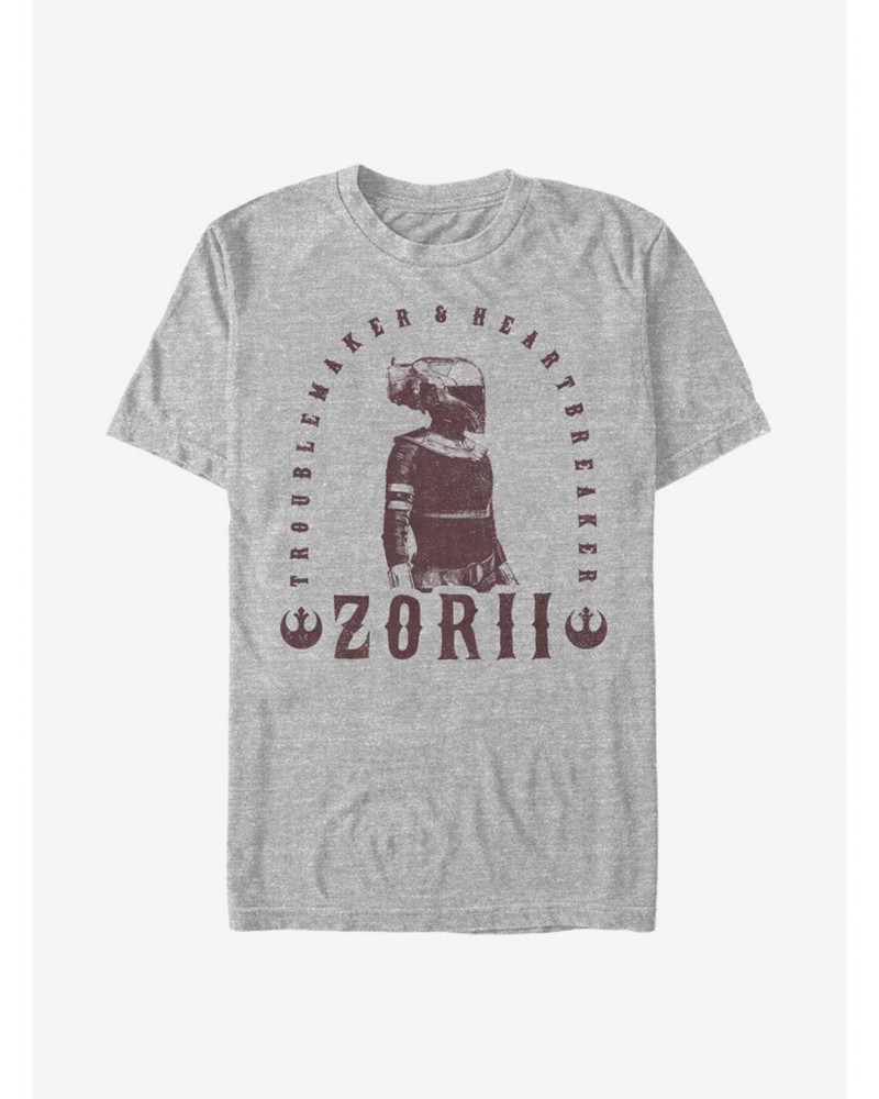 Star Wars: The Rise Of Skywalker Troublemaker Zorii T-Shirt $6.68 T-Shirts