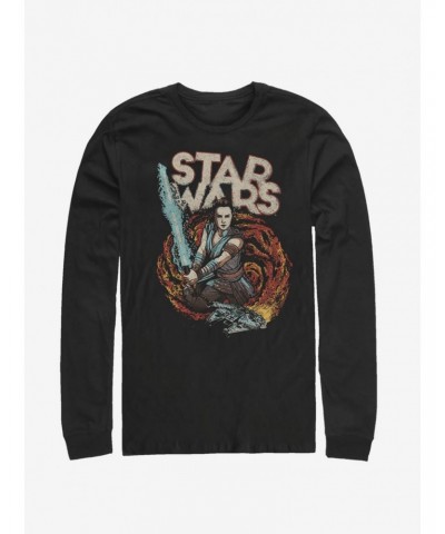 Star Wars Episode IX The Rise Of Skywalker Dark Nines Long-Sleeve T-Shirt $12.63 T-Shirts