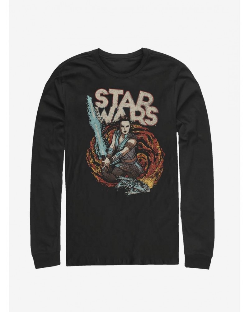 Star Wars Episode IX The Rise Of Skywalker Dark Nines Long-Sleeve T-Shirt $12.63 T-Shirts