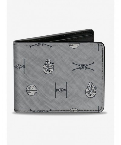 Star Wars Death Star And Rebels Bifold Wallet $8.78 Wallets