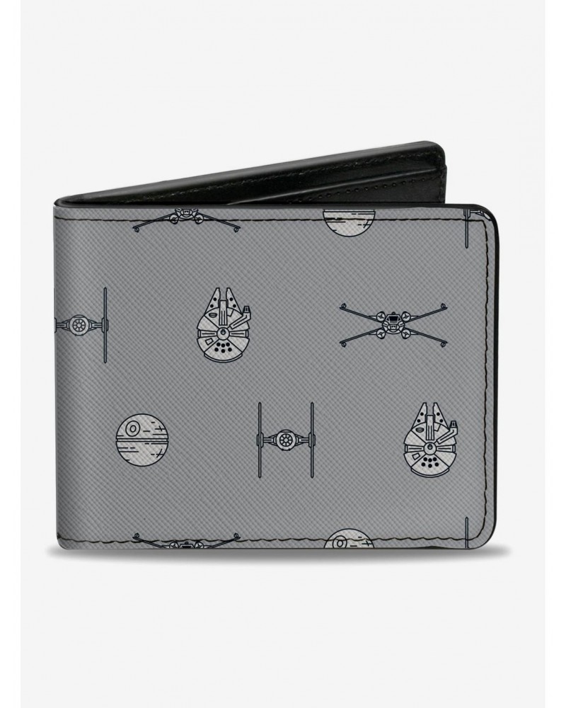 Star Wars Death Star And Rebels Bifold Wallet $8.78 Wallets