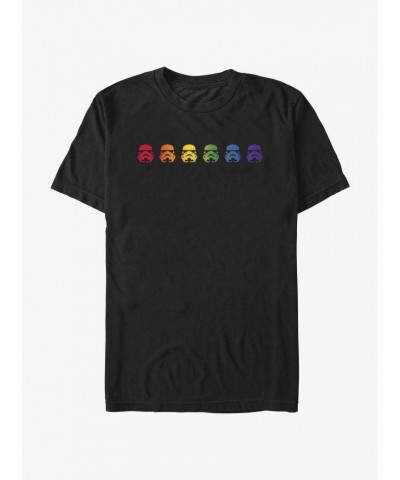 Star Wars Storm Trooper Rainbow T-Shirt $7.77 T-Shirts