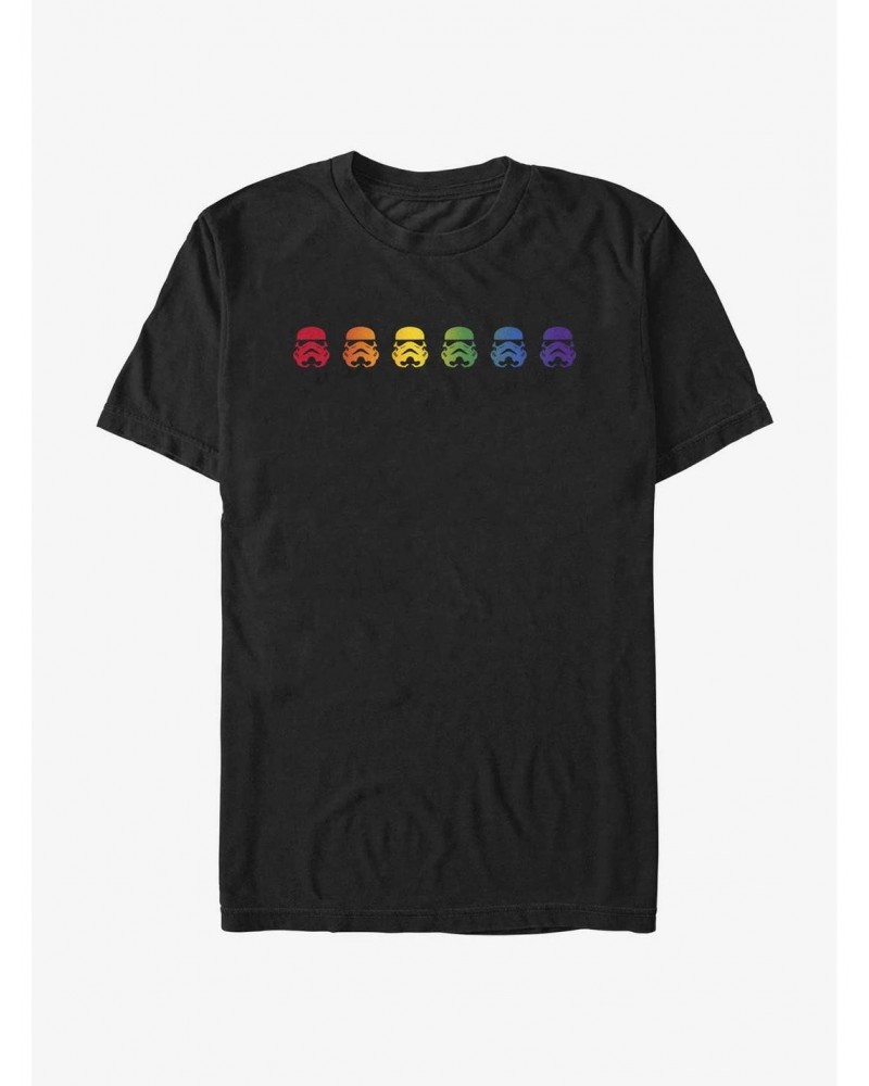 Star Wars Storm Trooper Rainbow T-Shirt $7.77 T-Shirts