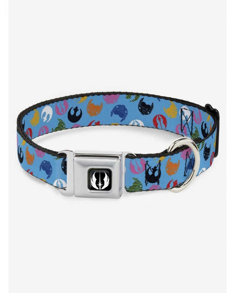 Star Wars Jedi Order and Rebel Alliance Icons Seatbelt Buckle Dog Collar $8.47 Pet Collars