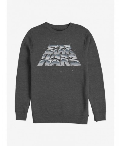 Star Wars Chrome Slant Logo Sweatshirt $10.63 Sweatshirts