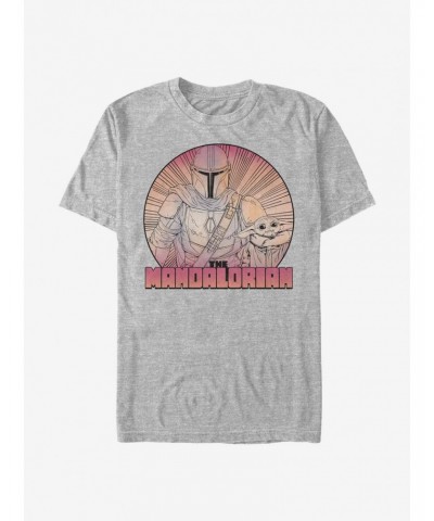 Star Wars The Mandalorian The Child Inside The Lines T-Shirt $5.28 T-Shirts