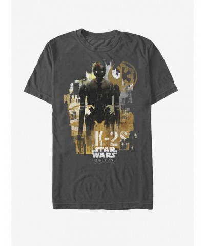 Star Wars K-2SO Modern Profile Print T-Shirt $5.44 T-Shirts