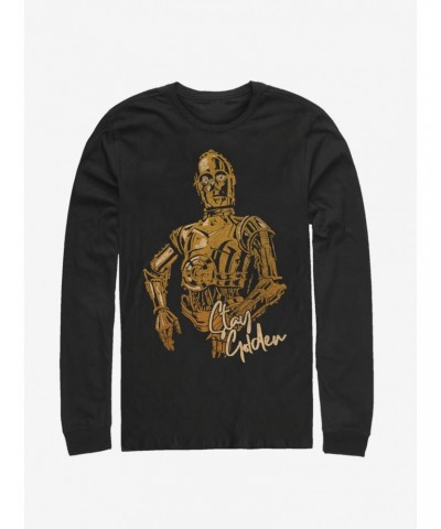 Star Wars Episode IX The Rise Of Skywalker C-3PO Stay Golden Tank $9.48 Tanks