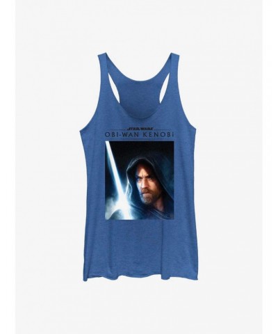 Star Wars Obi-Wan Close Up Obi Girls Raw Edge Tank $10.15 Tanks