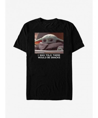 Extra Soft Star Wars The Mandalorian The Child Snacks Meme T-Shirt $6.20 T-Shirts