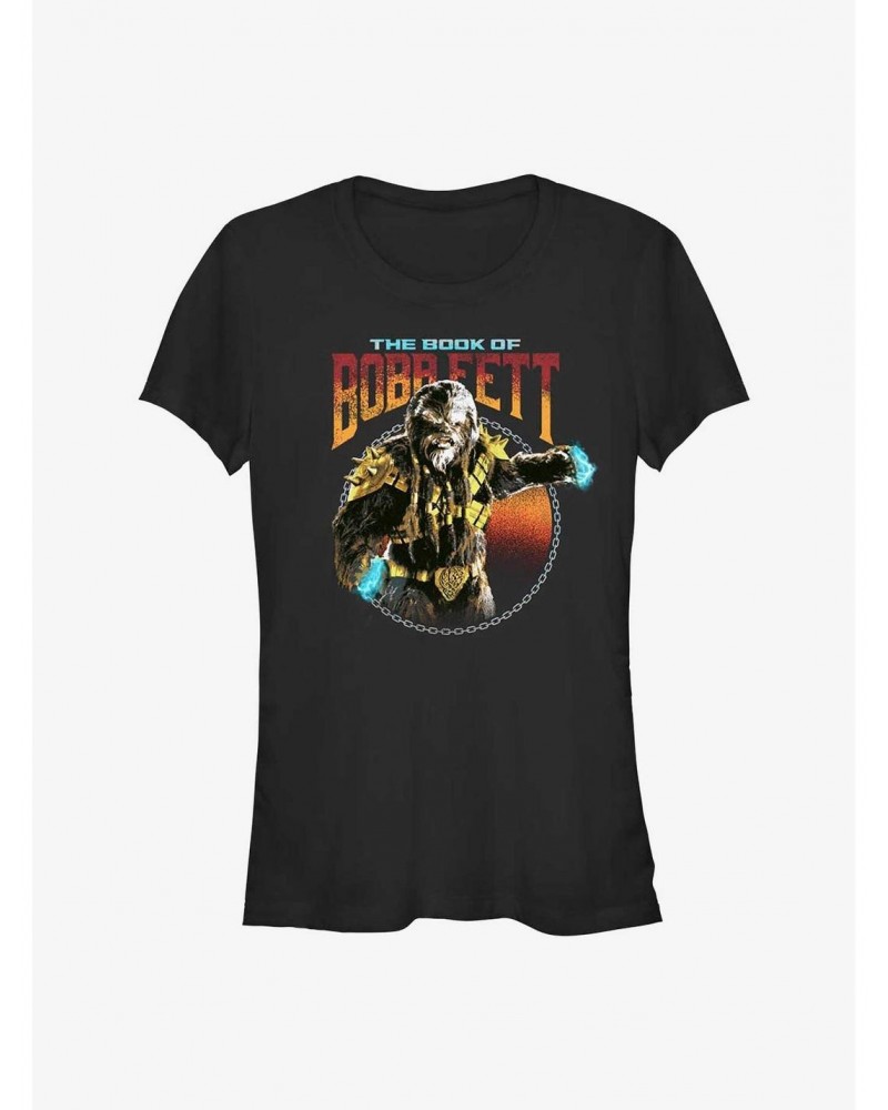 Star Wars The Book Of Boba Fett Black Krrsantan Girls T-Shirt $4.85 T-Shirts