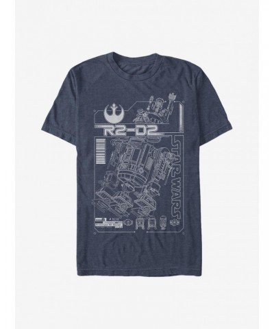 Star Wars R2-D2 Schematic T-Shirt $6.52 T-Shirts