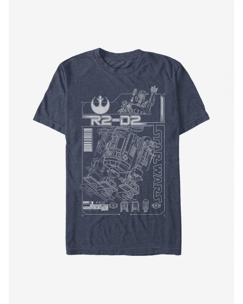 Star Wars R2-D2 Schematic T-Shirt $6.52 T-Shirts