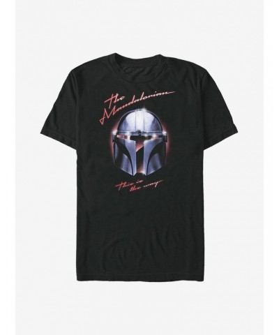 Star Wars The Mandalorian Helmet Metal T-Shirt $5.90 T-Shirts