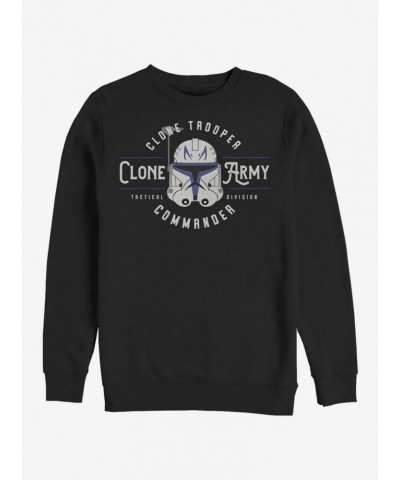 Star Wars The Clone Wars Clone Army Emblem Crew Sweatshirt $14.76 Sweatshirts