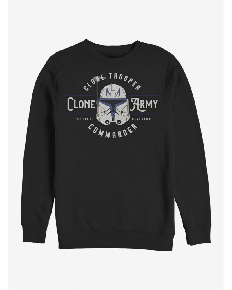 Star Wars The Clone Wars Clone Army Emblem Crew Sweatshirt $14.76 Sweatshirts