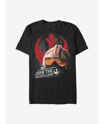 Star Wars Rogue One: A Star Wars Story Rebel Helmet T-Shirt $6.52 T-Shirts