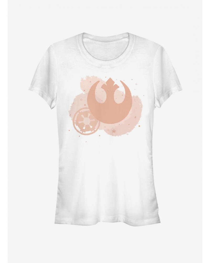 Star Wars Minimal Brush Logos Girls T-Shirt $6.96 T-Shirts