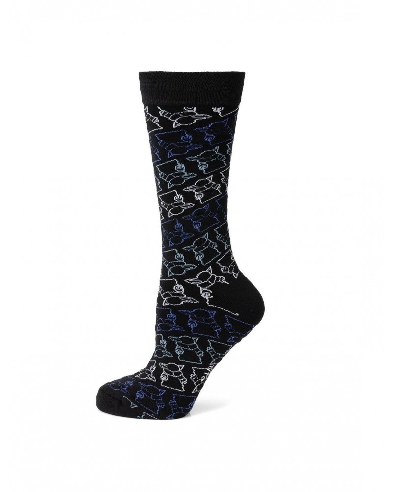 Star Wars The Mandalorian The Child Outline Black Men's Sock $7.96 Socks