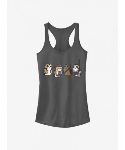 Star Wars: The Last Jedi Porgs As Characters Girls Tank $7.97 Tanks