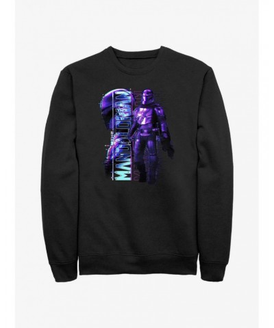 Star Wars The Mandalorian Mando Glitch Sweatshirt $8.86 Sweatshirts