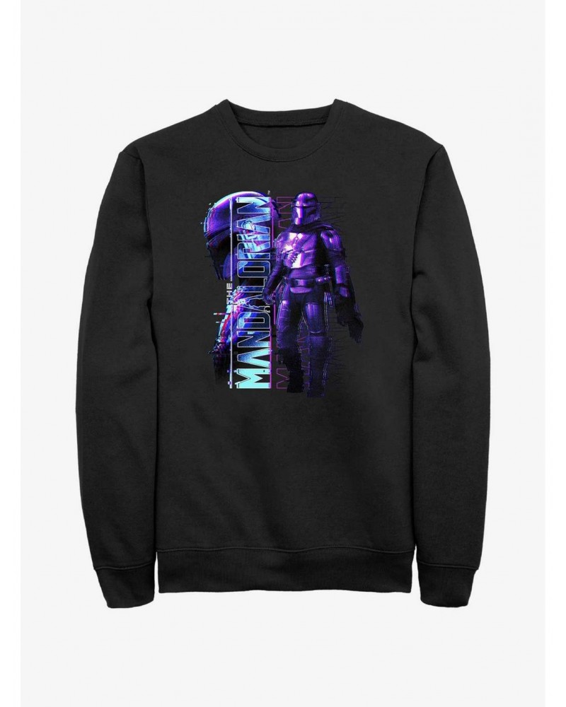 Star Wars The Mandalorian Mando Glitch Sweatshirt $8.86 Sweatshirts