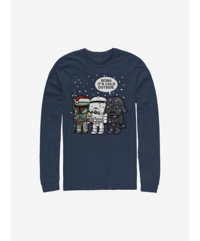 Star Wars Boba It's Cold Long-Sleeve T-Shirt $9.21 T-Shirts