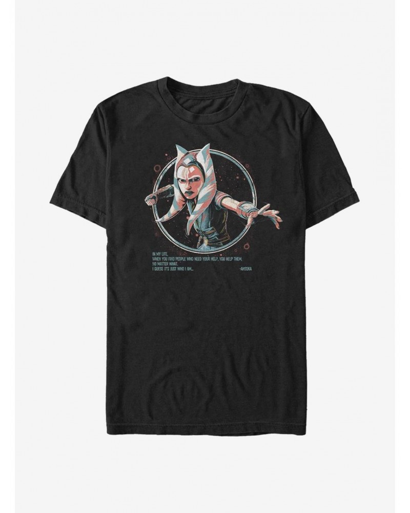 Star Wars: The Clone Wars Ahsoka Just Who I Am T-Shirt $6.68 T-Shirts