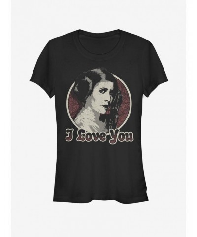 Star Wars Leia Loves Han Girls T-Shirt $6.47 T-Shirts