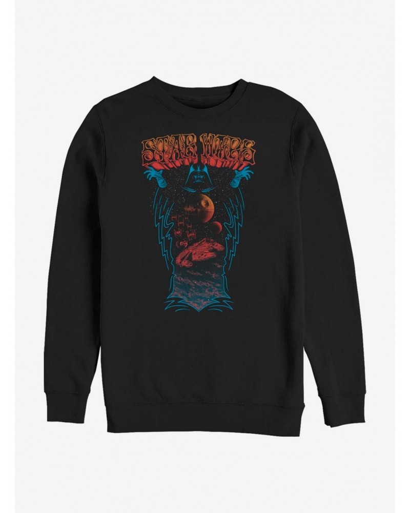 Star Wars Psychedelic Vader Crew Sweatshirt $9.15 Sweatshirts