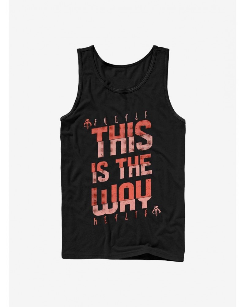 Star Wars The Mandalorian This Is The Way Mando'a Bold Text Tank $9.56 Tanks